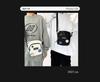 Schoolbag New Casual Oblique Span Bag Women's Shoulder Bag Hong Kong Style Hip Hop Trend Casual Mobile Phone Bag Trendy Brand Men Ins Small Bag