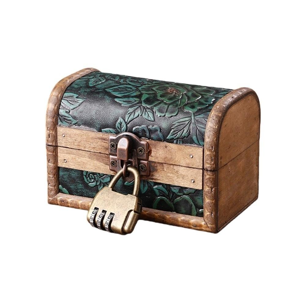Vintage Storage Box Flower Jewelry Box European Treasure Chest  Packaging Box Style 8