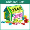Wooden Educational Toy House With Number Shapes For Early Learning And Cognitive Development