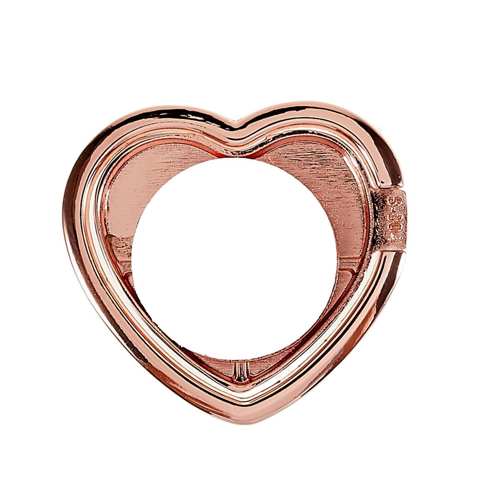 Love Heart Shaped Cell Phone Ring Holder 360 Degree Rotation Finger Ring Kickstand Metal Phone Grip