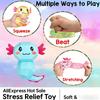 Random 4Pcs Color Squishy Stress Easing Toy Glitter Malt Sugar Amphibian Toy For Kids Soothing Birthday Party Favors Gifts