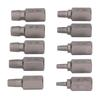 10pcs Multi Spline Broken Screw Removal Tool Bolt Extraction Tool  For Stripped Screws