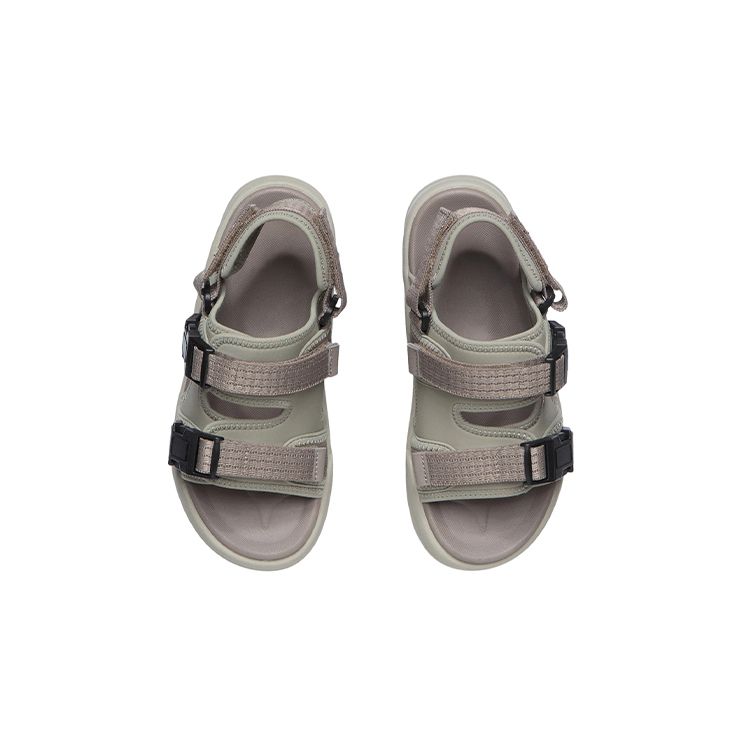 LiNing Youth Casual Non-Slip Wear-Resistant Sports Sandals Kids Footwear Green Black YKUR010-3