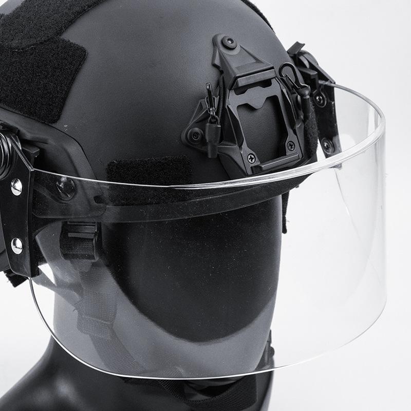 Taktischer Helm Reitzubehör Abnehmbare Transparente Riot-Schutzmaske Windschutz CS Anti-Schlag Trend Outdoor