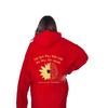 2025 Spring & Autumn Sunflower Printed Hoodie with Drop Shoulder Sleeves