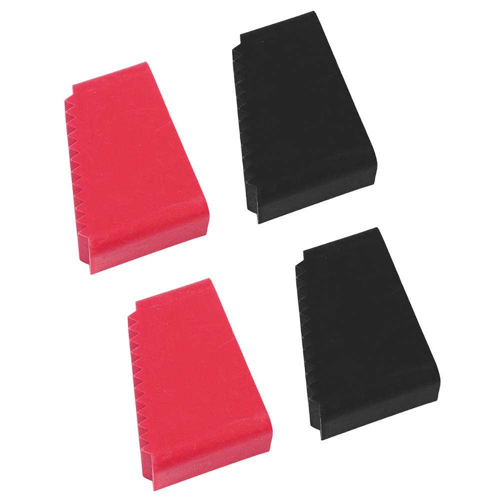 4 STuks Ladder Voetkappen Antislip Rubberen Pads voor Ladders Beschermen Vloeren Verminderen Uitglijden en Verbeteren Stabiliteit 55 38 25mm