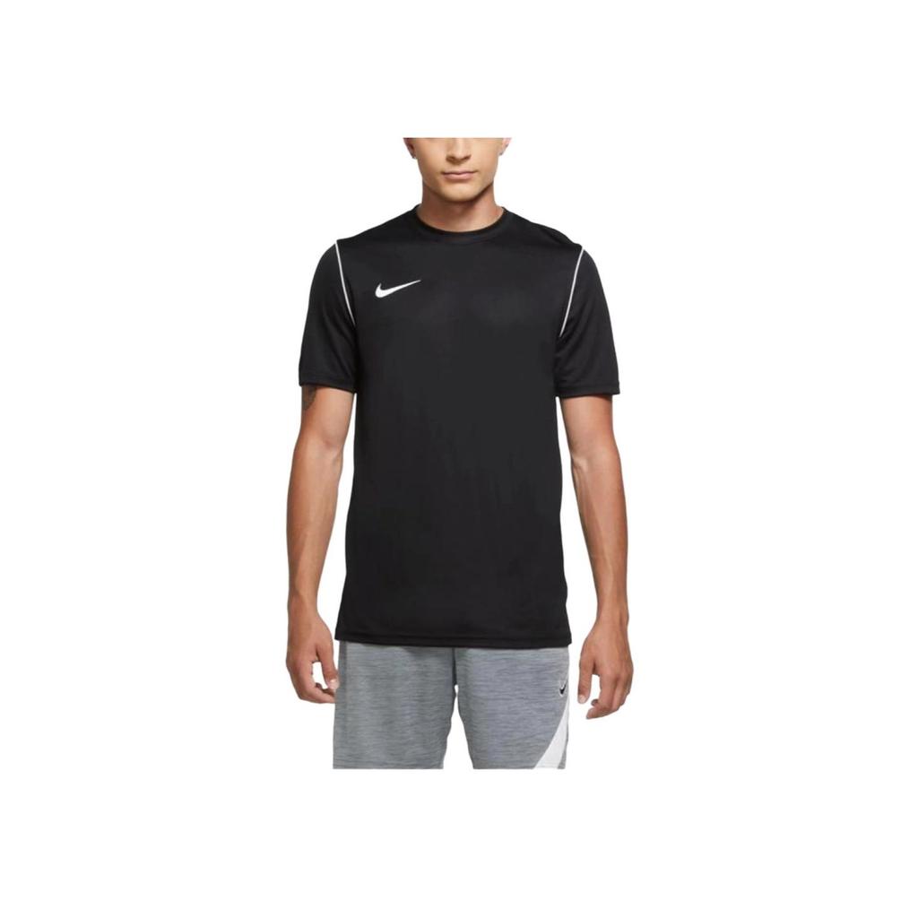 Nike Dri-FIT Solid Logo Print Crew Neck Short Sleeve T-Shirt Kids Tops Black BV6905-010