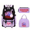 3 Piece School Backpack Set for Students Large Capacity Oxford Cloth Schoolbag with Shoulder Strap and Pencil Case