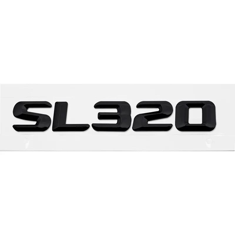 3D ABS Car Rear Trunk Badge Emblem Decals Sticker Decoration accessories for Mercedes Benz SL63 SL65 SL280 SL300 SL320 HG9