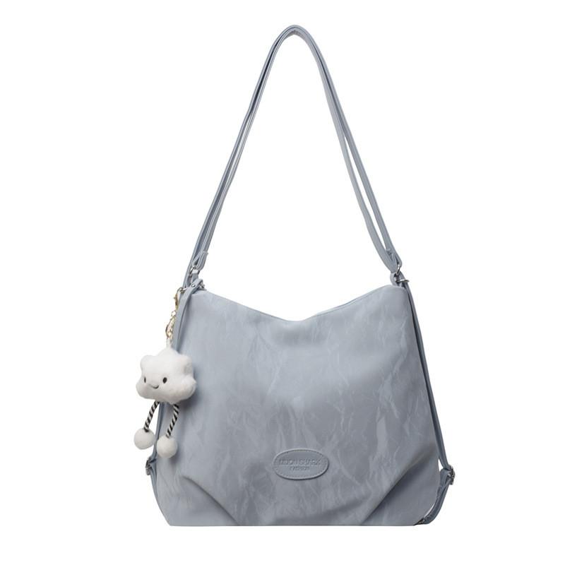 Urban Minimalist Pu Tote Bag With Zipper Pockets For Daily Use