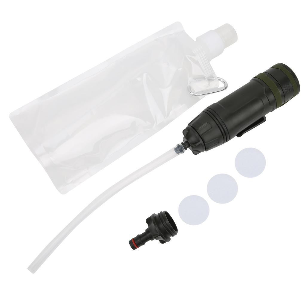 Outdoor Wasserfilter-Strohhalm mit Beutel-Kit Mini-Wasserreiniger für Notfall-Überlebensausrüstung