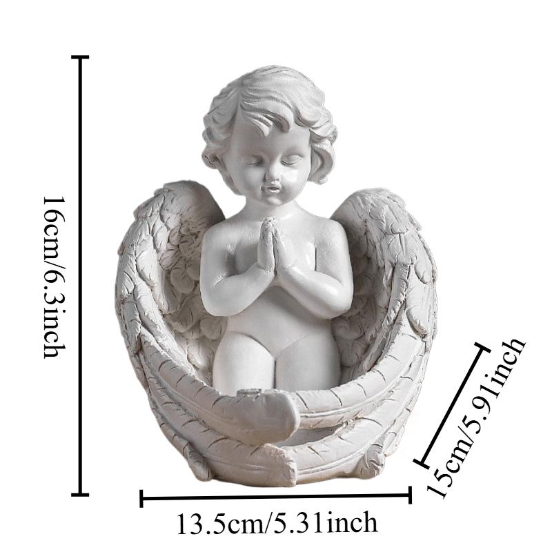

1Pcs Praying Angel Sculpture Resin Craft European Style Creative Cute Home Living Room Desktop Decoration Atmosphere