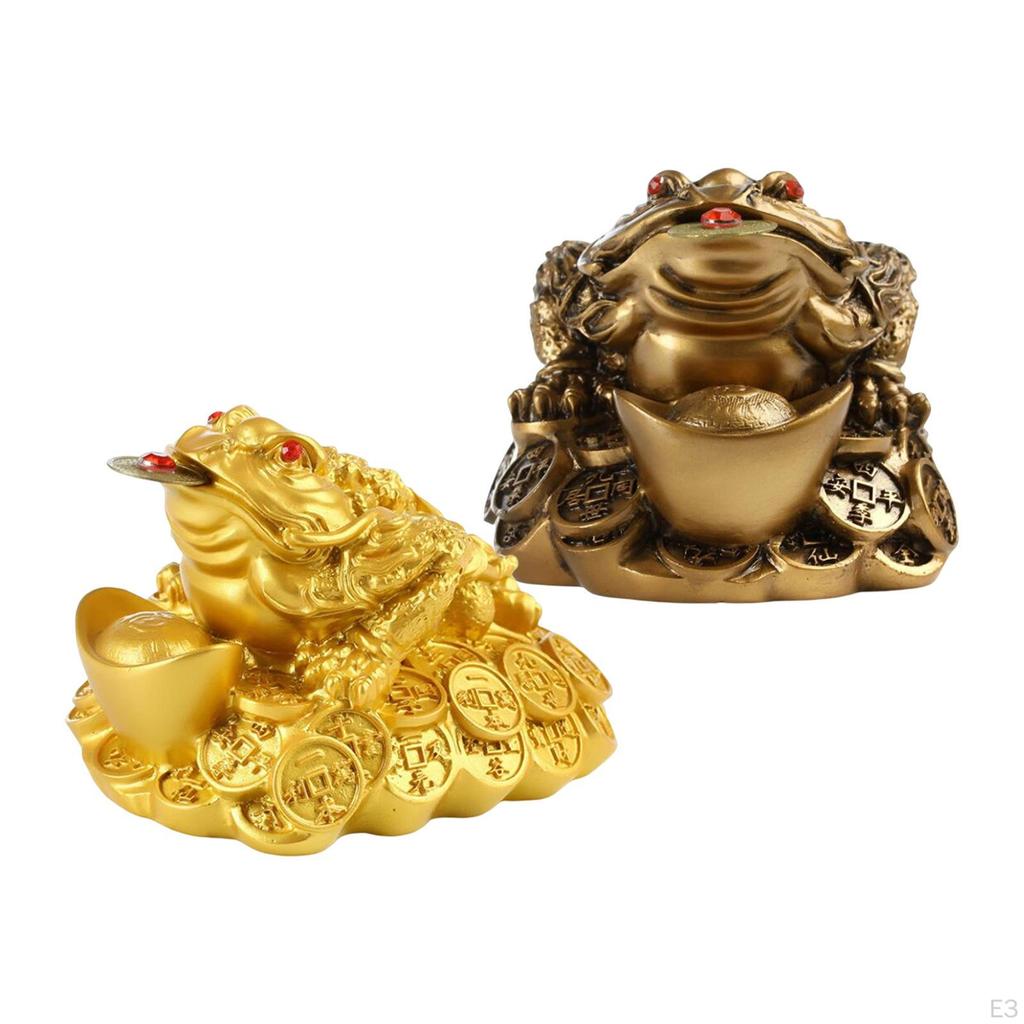 Chinese Frog Figurine for Home And Office Wealth Decor