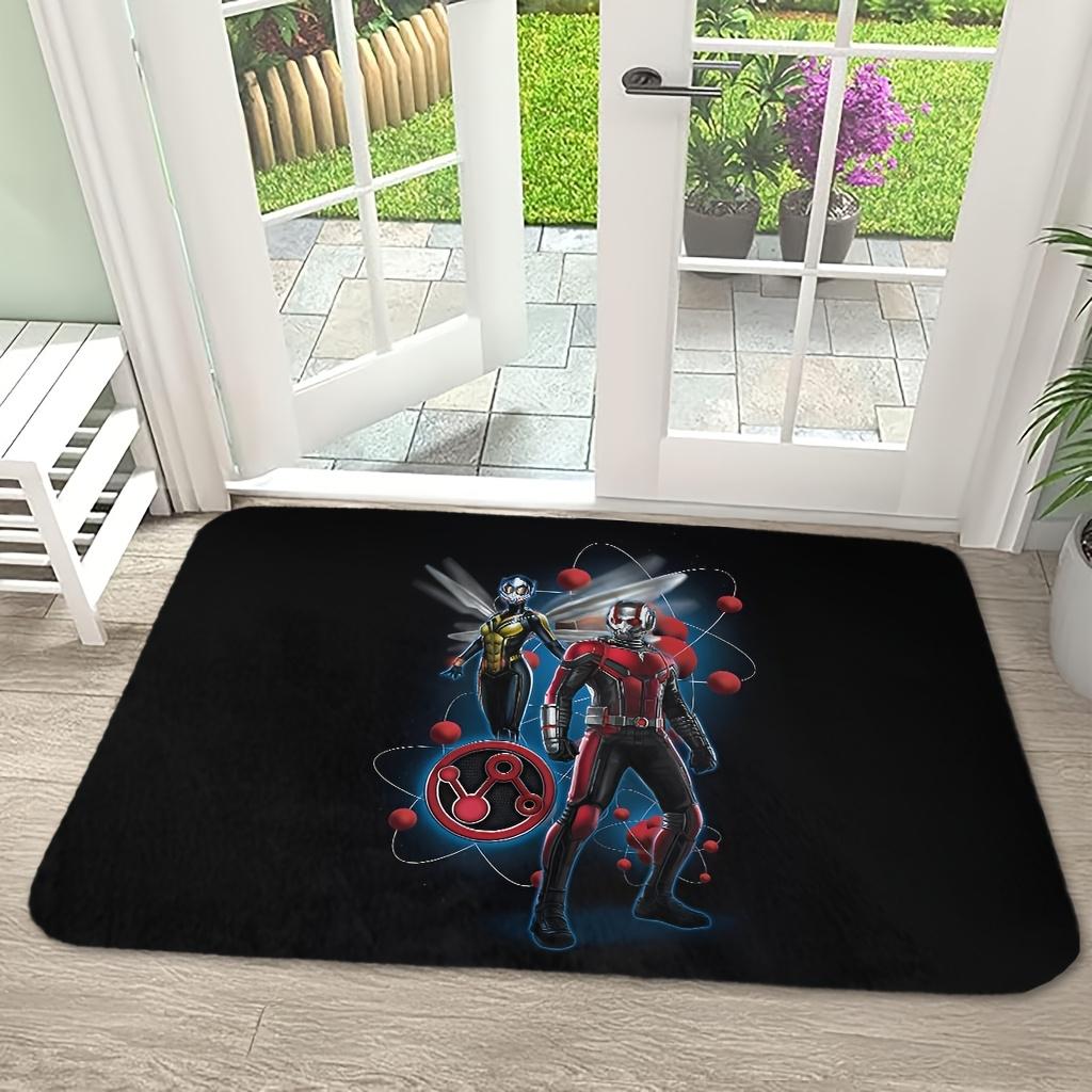 1pc Marvel Ant Entry Doorway Floor Rug | Absorbent & Quick-drying, Non-slip & Super Soft, Polyester, Rectangle, Machine Washab
