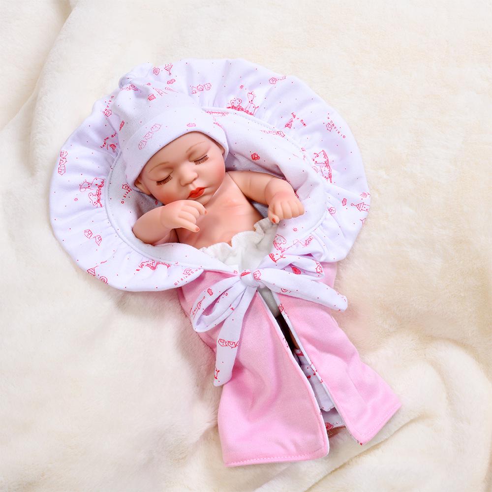 30cm Silicone Reborn Baby Doll - Soft Sleep Companion & Child Role-Playing Toy