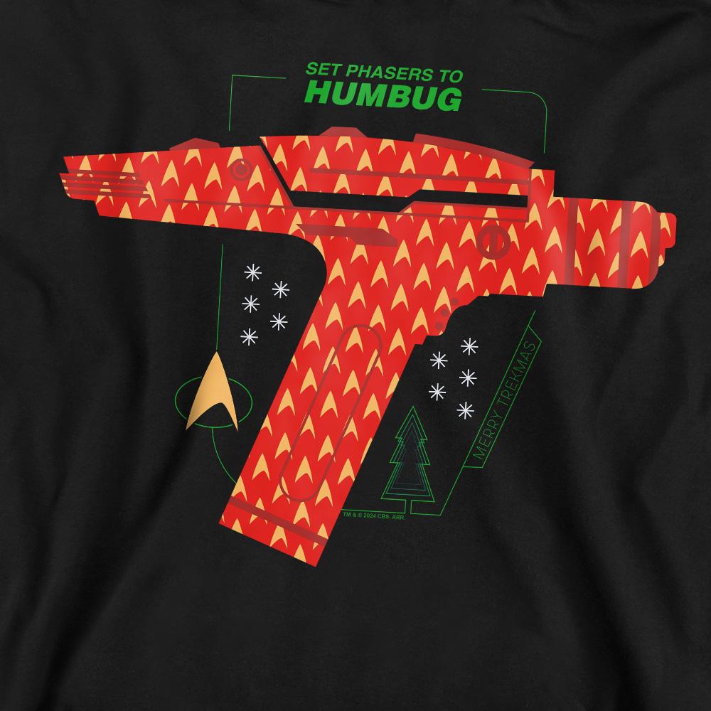 Star Trek: The Original Series Unisex Adult Phaser Set To Humbug Christmas Sweatshirt