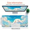 1pc Cinnamoroll Flower Field Dreamy SkyComputer Pad with Vibrant Game Machine Print, Mouse Pads for Desk0515013