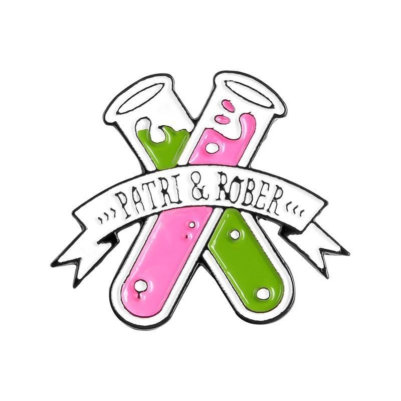 Creative Personalized Metal Cartoon Brooches Unique Geometric Pins For Stylish Accessories