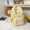 Schoolbag Tinglan light blue fresh embroidered backpack female Korean soft sister student schoolbag female junior high school high school large