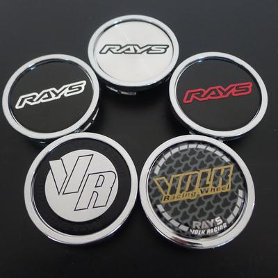 4 Stück 58mm Felgendeckel Nabe für Volk Rays Racing VR 52mm Felgen Abdeckung Logo Emblem Abzeichen Auto Styling Zubehör