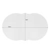 Coffee Table, Cloud-shaped Coffee Table with Drawers and Storage Compartments.