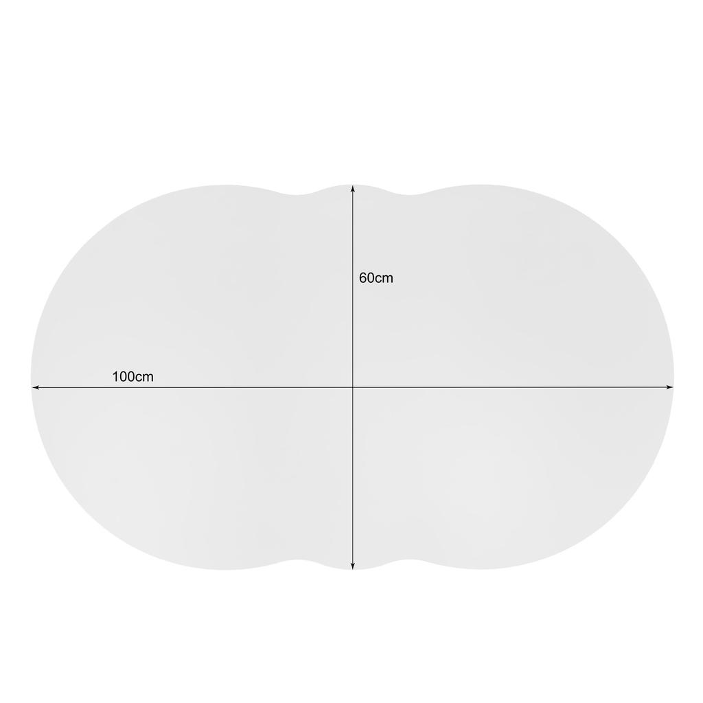 Coffee Table, Cloud-shaped Coffee Table with Drawers and Storage Compartments.