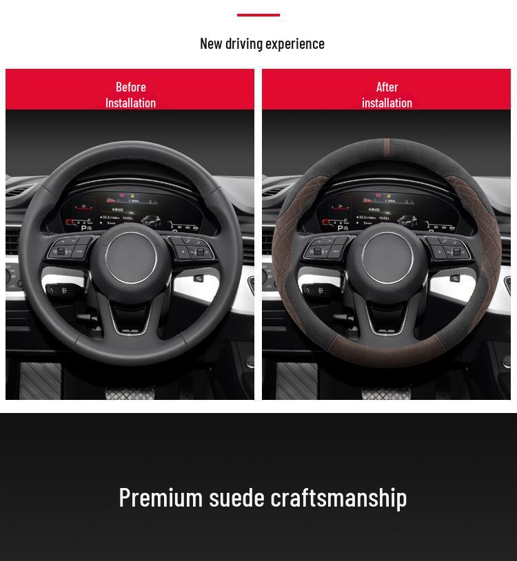 Electric MINI Steering Wheel Cover: Ultra-thin, Anti-slip, Sweat-absorbing, Plush Winter Grip.