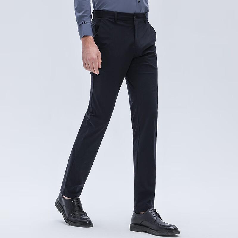 Baoxiniao Men's Lightweight Cool Feel Business Straight-Leg Pants