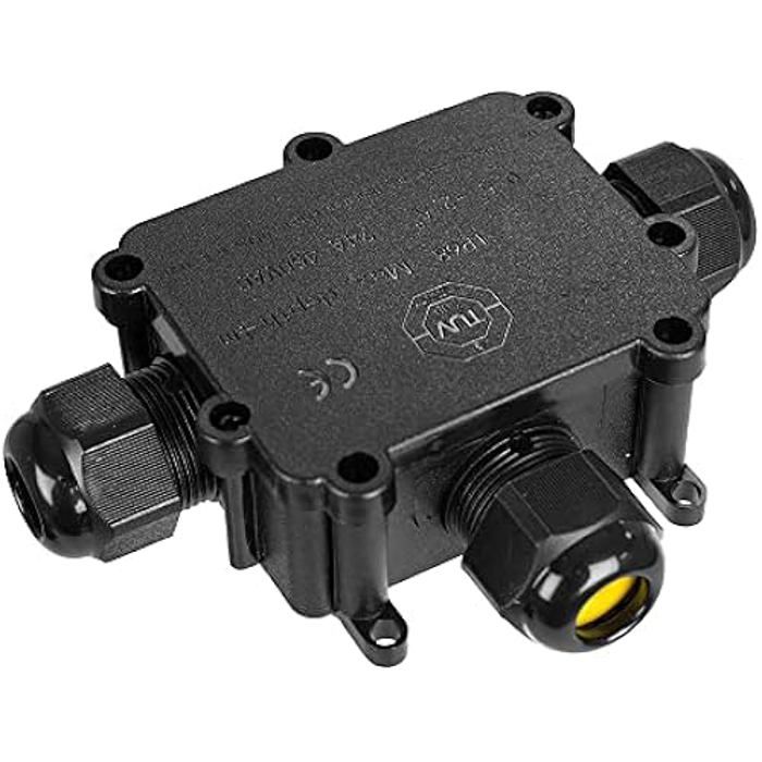 Vodotěsná venkovní spojovací krabice - Solera - 43016 - 3 kabelové vývodky - Bílá