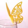 Place Card Butterfly 100pcs Name Wine Glass Cup Glass High Feet Cup Decoration