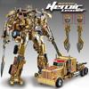 Non-Toxic 28Cm Transformation Robot Toys Gold Optimus Prime Bumblebee Action Figure Partial Alloy Commander Toys Truck Car Children'S Gift