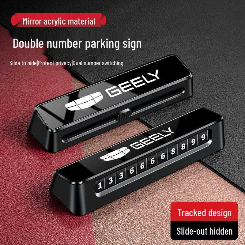 Geely 4th Gen Boyue L Pro Binrui Dual Temp Parking Plate Phone Card