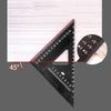 7 Inch Aluminum Precision T Square Protractor Marking Gauge Carpenter Square Measuring Layout Tool Metal Triangle Ruler