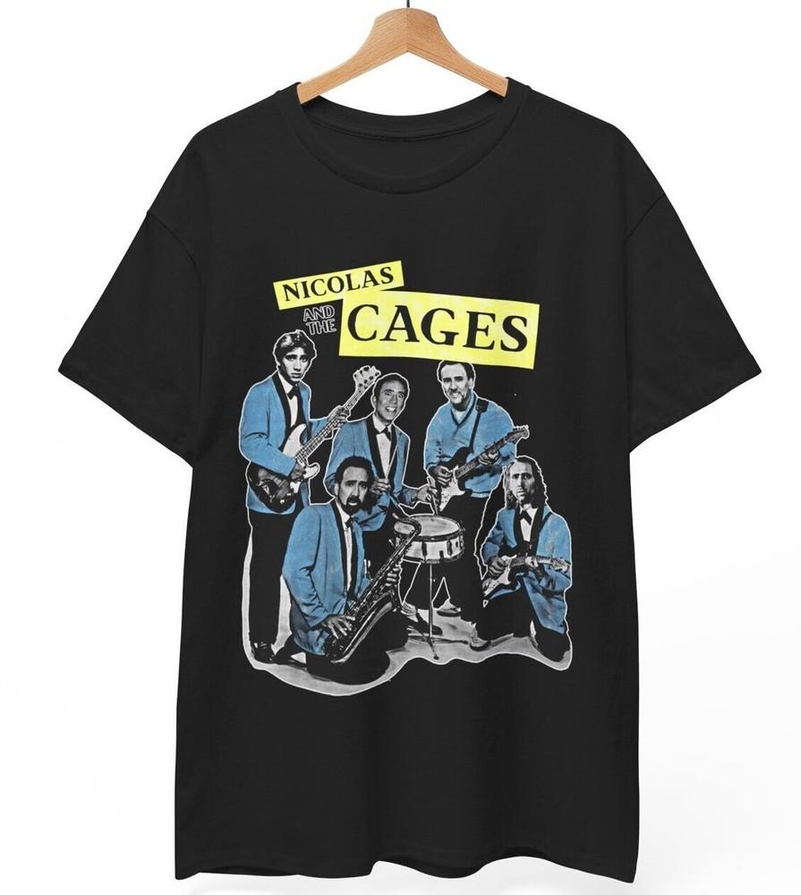 Nicolas Cage Band Tričko, Nicolas and the Cages tričko, Unisex tričko S-5xl Unisex tričko