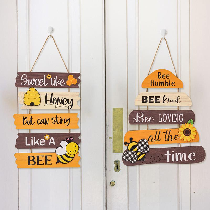 Elegante Bienen-Tag Dekorative Wandbehang Perfekt für Bienenliebhaber und Wohnakzente