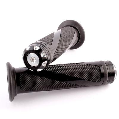 Motorcycle Clip Universal Bar End Grip End Bar Spiral Grip Aluminum Universal 22.2mm