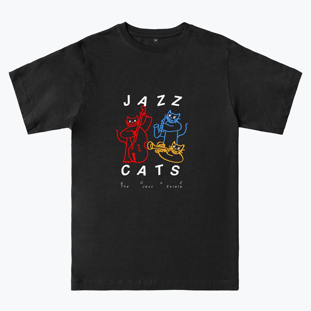 Оригінальна футболка The Jazz Cats, футболка зі 100% бавовни
