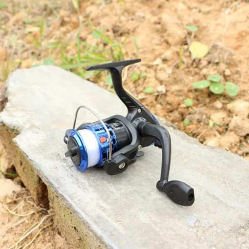 New Folding Fishing Reel 5.2:1 Spinning Reel with 60m 0.35mm Fishing Line Large Diameter Line Roller Casting Wheel Vessel Bait
