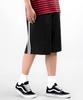 UNDEROFF Wide Pintuck Track Line Bermuda Shorts Black