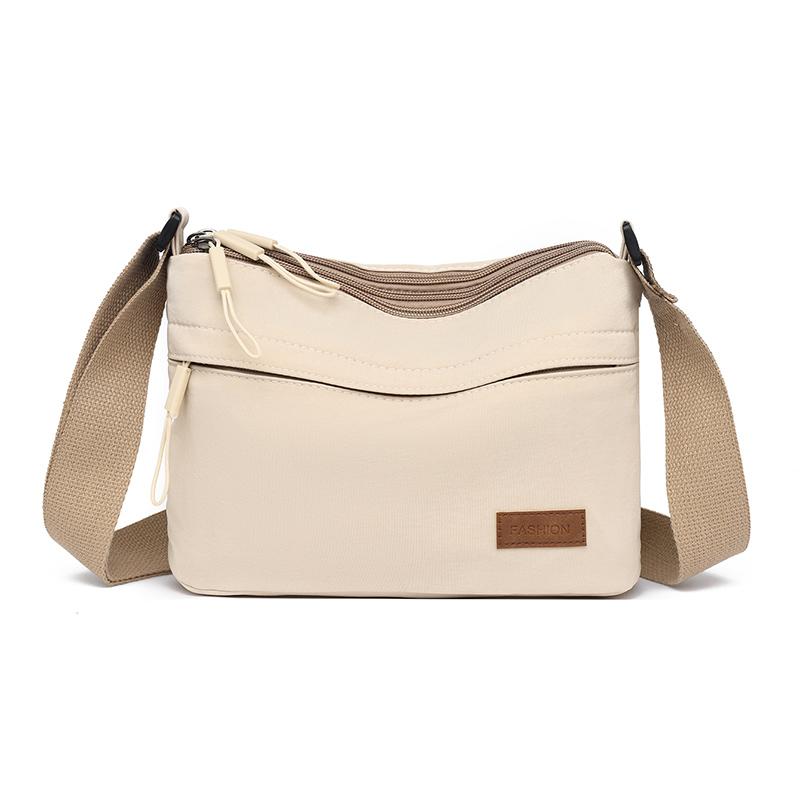 

Женская сумка кроссбоди с 3 карманами, большая вместимость, легкая, на плечо, прочная, многокарманный шоппер-тоут белый