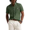Polo Embroidered Pony Pure Linen Single-Breasted Short Sleeve Shirt Men Shirts 710967894-005
