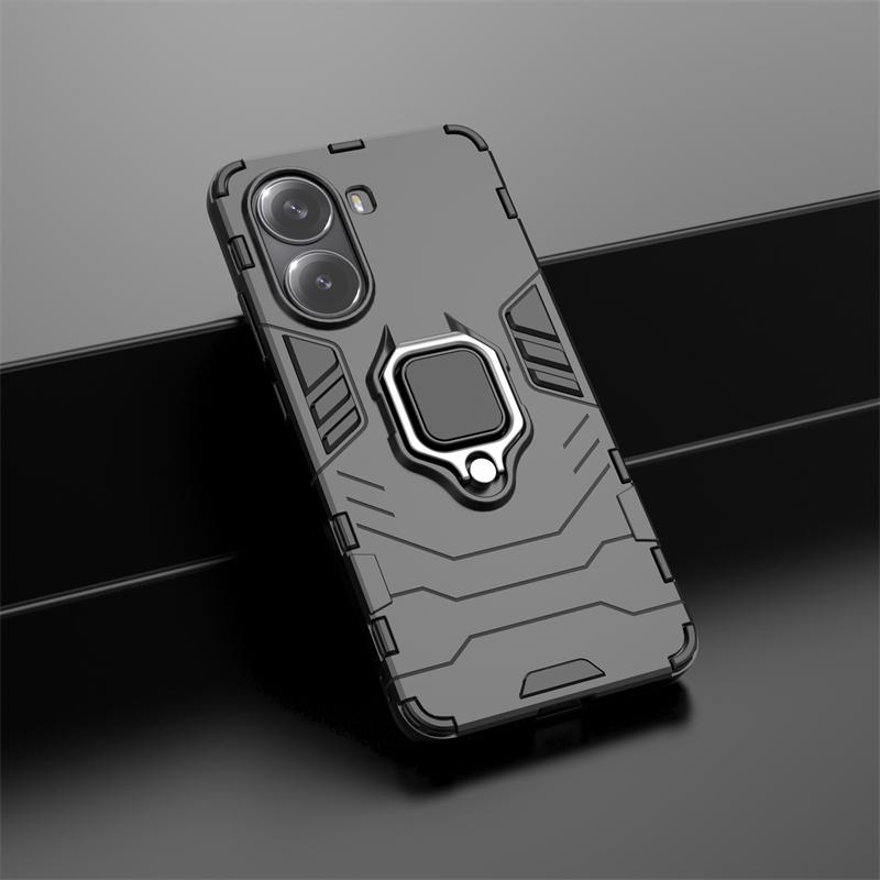 For Xiaomi POCO X7 Pro Case Metallic Finger Ring Shockproof Phone Stand POCO X7 Pro Case Protective Armor Hard POCO X7 Pro Cover