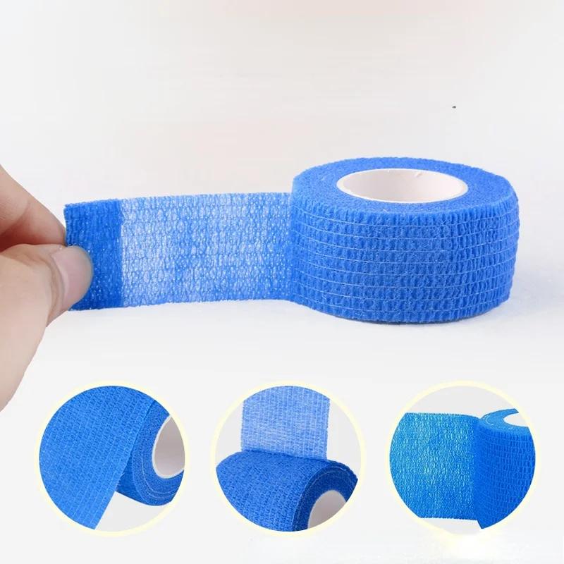 1 Roll Self Adhesive Elastic Bandage 4.5m Colorful Sports Wrap Tape for Finger Joint Knee First Aid Kit Pet Tape