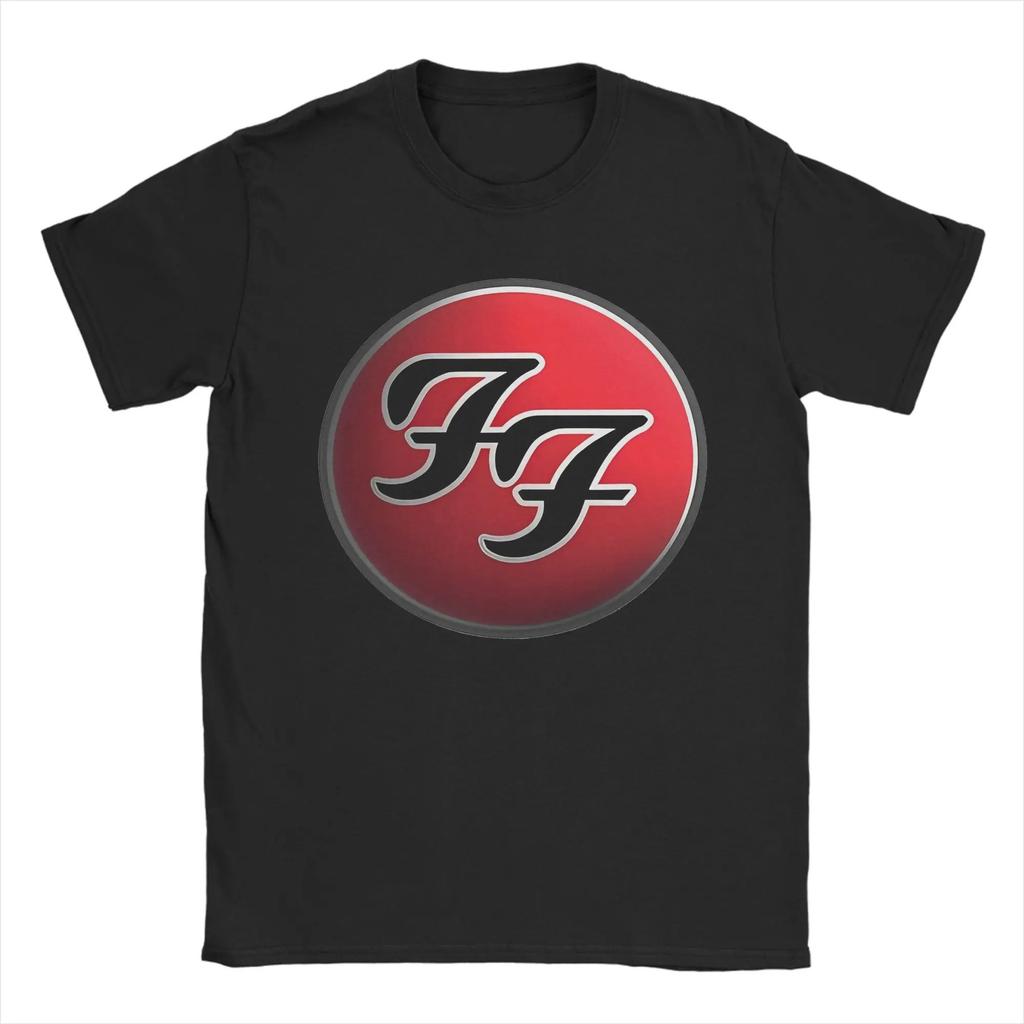 F-Fighters Graphic Print T Shirt Rock Band Cotton Clothing Trendy Short Sleeve Unisex Round Neck Tee Shirt Printed T-Shirt
