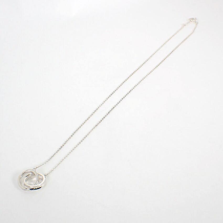 [Pre-owned] TIFFANY 925 1837 Interlocking Circle Necklace/j37-9