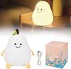 Cute Pear Night Light for Kids USB Rechargeable Nursery Lamp Eye Caring Night Light Multicolor Night Lamp Gift
