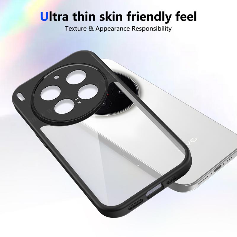 Transparent Silicone Case For Vivo X300 Pro vivoX300 Pro X300Pro PC Back TPU Bumper Shockproof Clear Phone Cases Cover