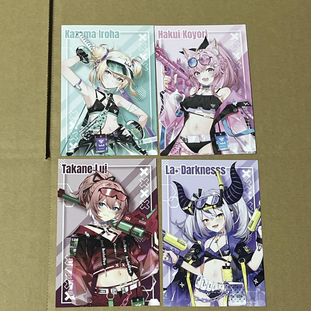 

[Б/У] Набор из 4 открыток Hololive Holox, бонус ярмарки Holonatsu на Токийском вокзале