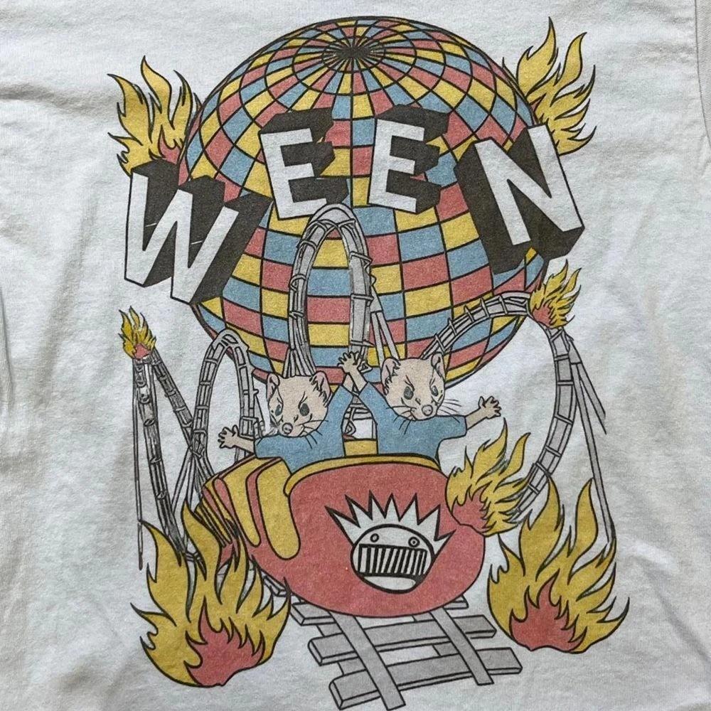 Remake Ween rock band White short sleeve T shirt Classic tee Vtg Unisex T-Shirt XL