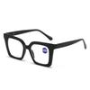 Luxury Flora Print Women Reading Glasses Trendy Large Frame Anti Blue Light Presbyopic Glasses for Men and Women